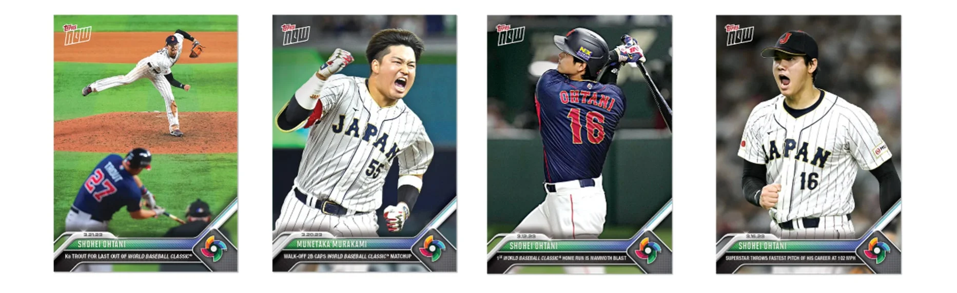 2023 World Baseball Classic Topps NOW イメージ